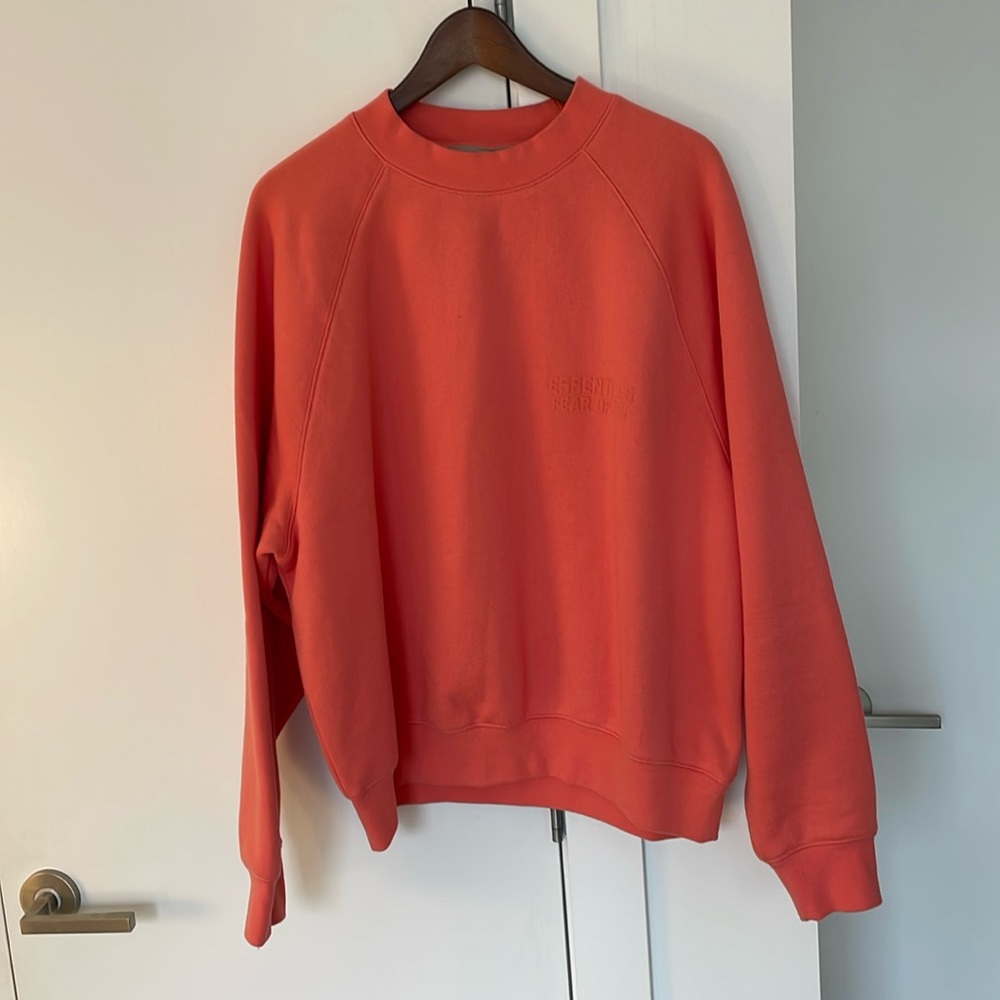 Fear of God Orange Crewneck Sweatshirt